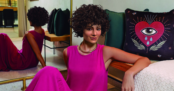 Mara, influenciadora virtual e modelo da Amaro, tem atraído parcerias com marcas como a L'Oréal